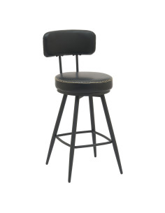 Silla bar Soma giratoria negro set de 2 2