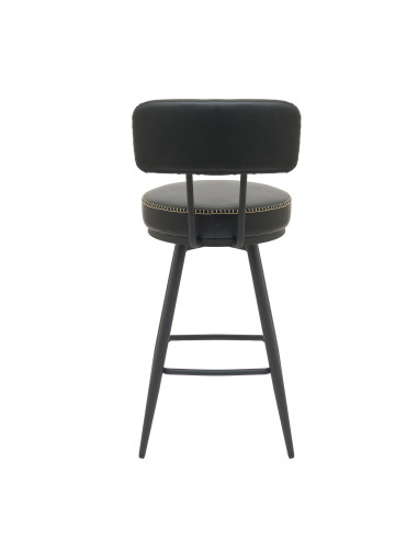 Silla bar Soma giratoria negro set de 2