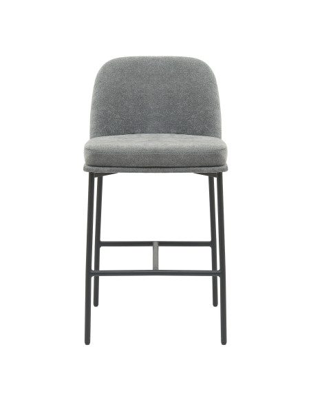 Silla bar Gaia gris set de 2