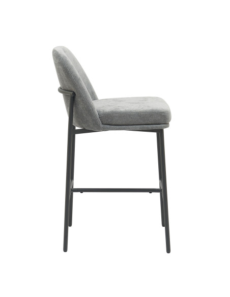 Silla bar Gaia gris set de 2