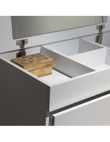 Cómoda Hantu 4 cajones con espejo