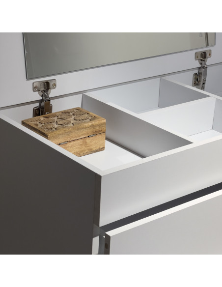 Cómoda Hantu 4 cajones con espejo