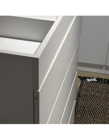 Cómoda Hantu 4 cajones con espejo