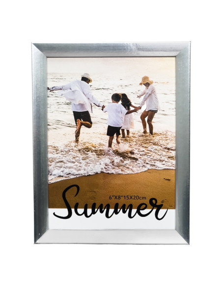 Marco de foto plateado 15x20cm