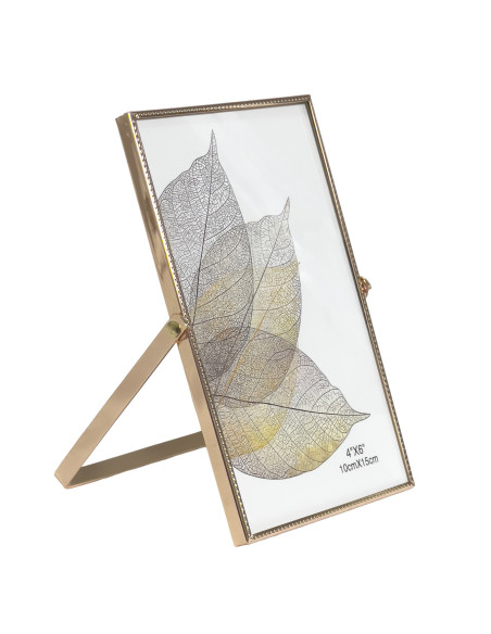 Marco foto dorado 10x15cm