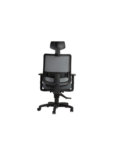 Silla oficina alta Saga gris