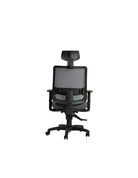 Silla oficina alta Saga gris