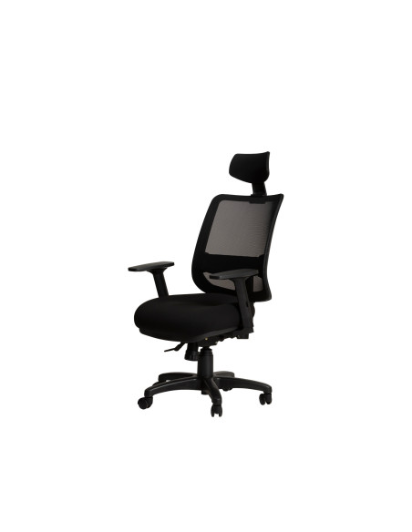 Silla oficina alta Saga negro