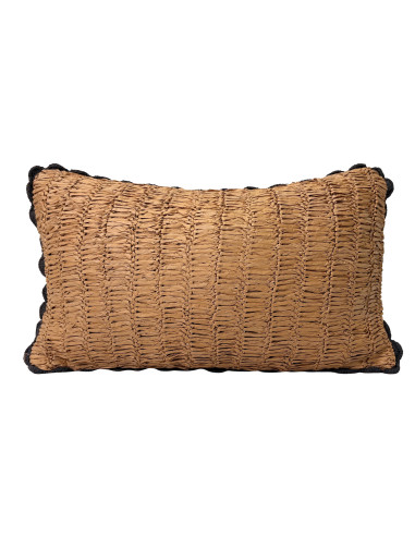 Cojín de Rafia 30x50cm - Decoración Textil para el Hogar