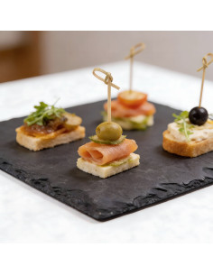 Plato de Piedra Pizarra 20x20cm - Elegante y Original 2