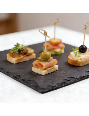 Plato de Piedra Pizarra 20x20cm - Elegante y Original