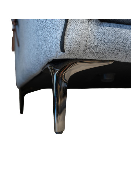 Sofá 3 cuerpos Mirok gris oscuro