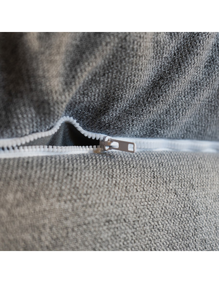 Sofá 3 cuerpos Mirok gris oscuro