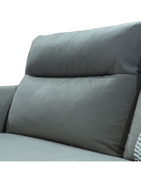 Sofá 3 cuerpos Vértice gris claro