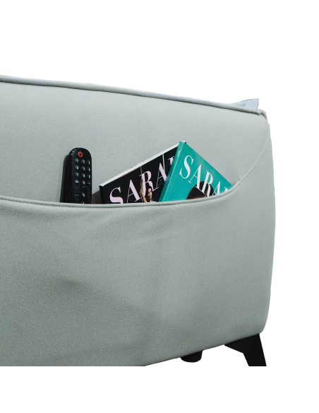 Sofá 3 cuerpos Vértice gris claro