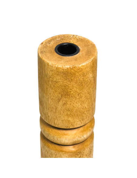 Candelabro madera 7,5x75x22 cafe oscuro