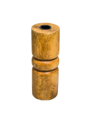 Candelabro madera 7x7x18 natural