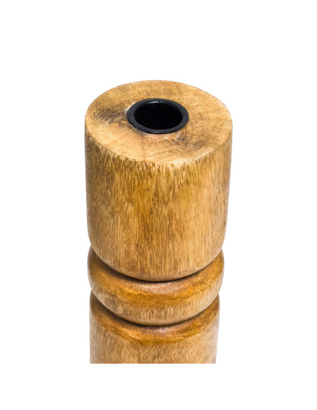 Candelabro madera 7x7x18 natural