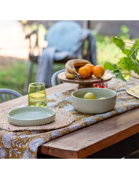 Plato Hondo Comacchio Verde 20cm - Elegante y Versátil