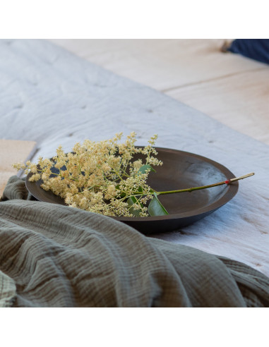 Plato madera 35x35x2 oscuro