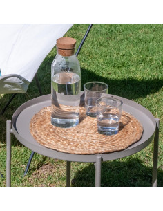 Individual de Yute Gris de 35 cm - Estilo Rústico para Comedor 2