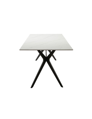 Mesa comedor 6 puestos Akila blanco mate