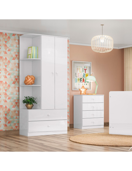 Closet Laberinto blanco 2 puertas