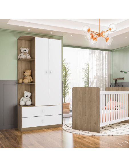 Closet Laberinto café 2 puertas