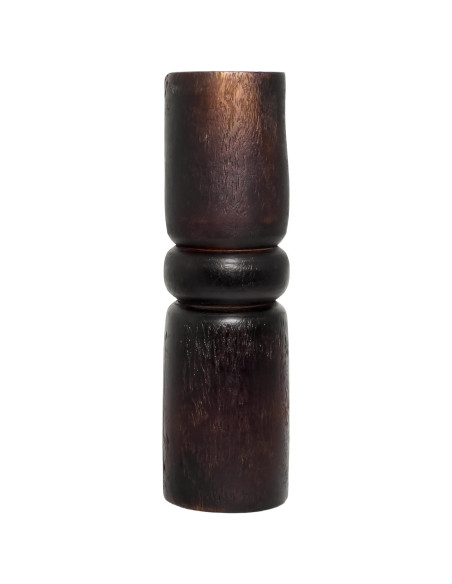 Candelabro madera 7,5x75x22 negro