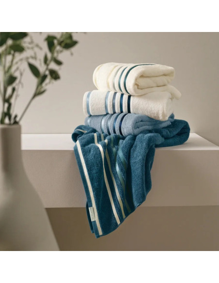 Toalla de mano Lumina 500gr 48 x 80 cm Gris Perla/Gris