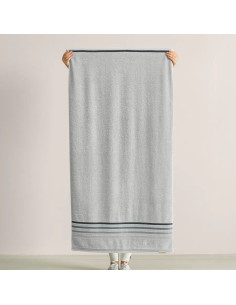 Toalla de baño Lumina 500gr 86x150 cm Gris Perla/Gris 2