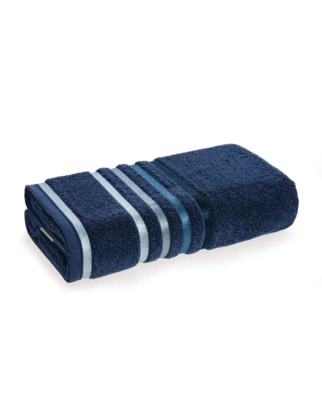 Toalla de baño Lumina 500gr 86x150cm Azul Marino/Azul