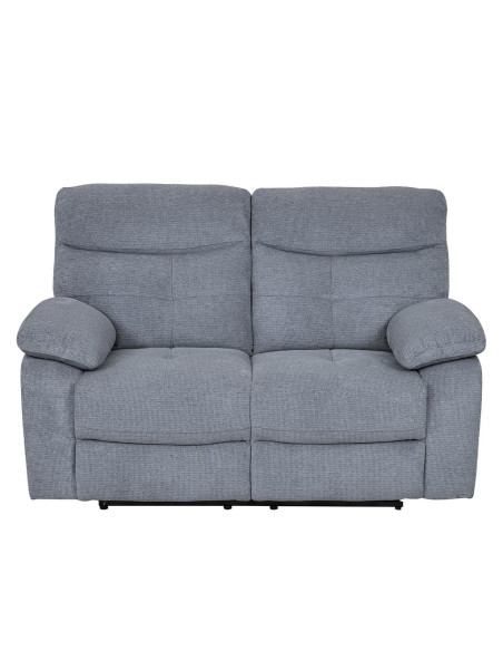 Sofá reclinable 2 cuerpos Génova gris claro