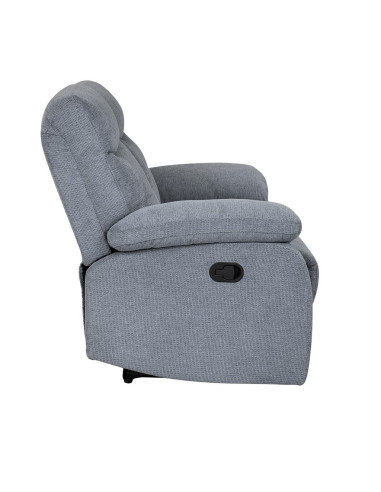 Sofá reclinable 2 cuerpos Génova gris claro