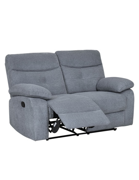 Sofá reclinable 2 cuerpos Génova gris claro