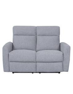 Sofá reclinable 2 cuerpos Milán gris claro