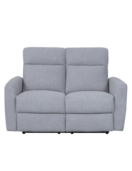 Sofá reclinable 2 cuerpos Milán gris claro