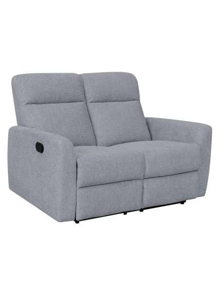 Sofá reclinable 2 cuerpos Milán gris claro