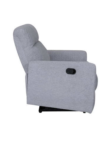 Sofá reclinable 2 cuerpos Milán gris claro