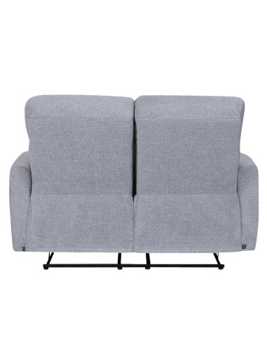 Sofá reclinable 2 cuerpos Milán gris claro