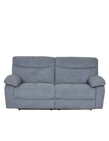 Sofá reclinable 3 cuerpos Génova gris claro
