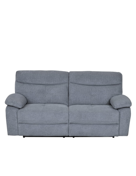 Sofá reclinable 3 cuerpos Génova gris claro