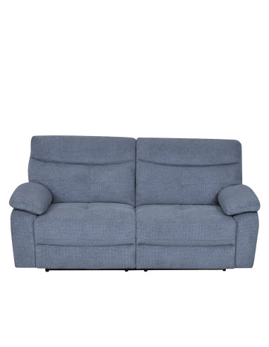 Sofá reclinable 3 cuerpos Génova gris oscuro
