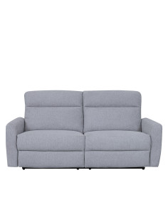 Sofá reclinable 3 cuerpos Milán gris claro