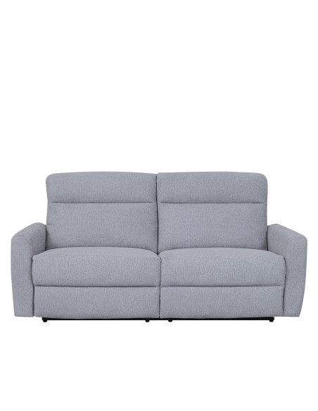Sofá reclinable 3 cuerpos Milán gris claro
