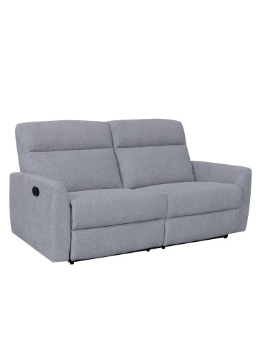 Sofá reclinable 3 cuerpos Milán gris claro