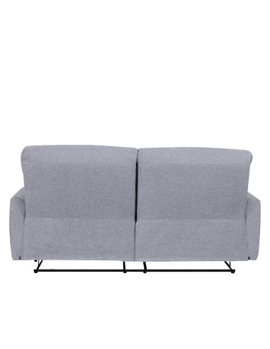 Sofá reclinable 3 cuerpos Milán gris claro