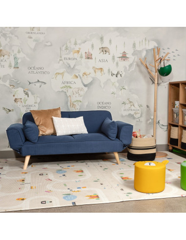 Sofá cama Silvia azul