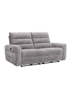 Sofá reclinable 3 cuerpos Lima gris 2