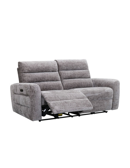 Sofá reclinable 3 cuerpos Lima gris